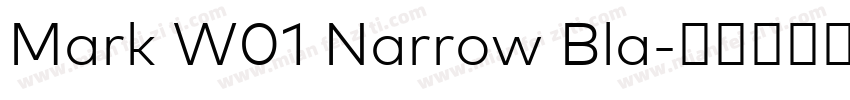 Mark W01 Narrow Bla字体转换